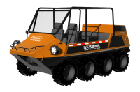 中小型水陸兩棲救援車（8×8，64KW，原地轉(zhuǎn)向）